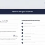 Ekran portalu WFOŚiGW z formularzem wniosku online do programu Czyste Powietrze