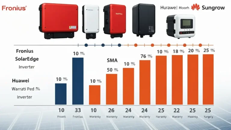 Porównanie gwarancji na falowniki fotowoltaiczne producentów Fronius, SolarEdge, Huawei, SMA, Sungrow