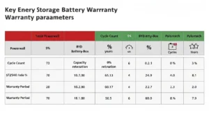 Porównanie parametrów gwarancji magazynów energii Tesla Powerwall, BYD Battery-Box i Pylontech – liczba cykli, retencja pojemności, okres gwarancji