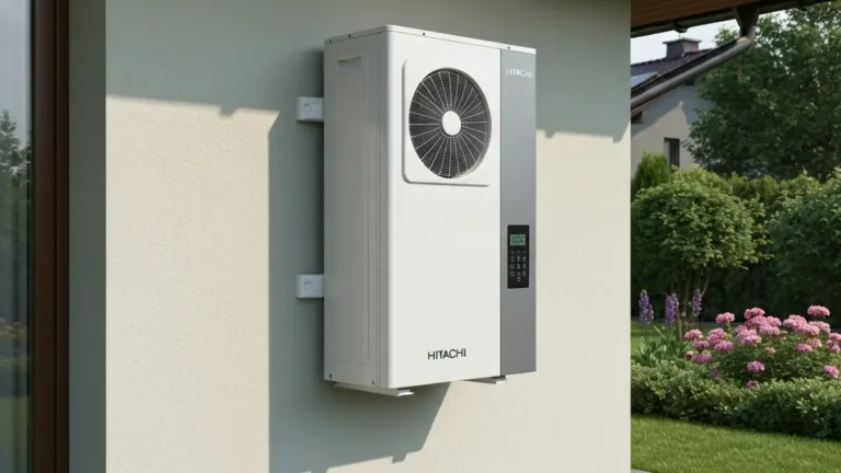 Hitachi Yutaki S Combi pompa ciepła powietrze-woda na ścianę domu jednorodzinnego
