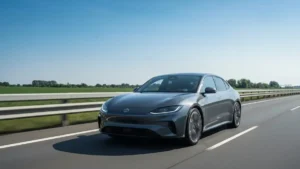 Hyundai Ioniq 5 podłączony wallbox V2H zasilający dom, panel słoneczny na dachu, licznik energii