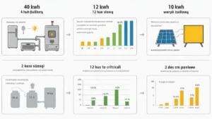 Tabela porównawcza czas zasilania magazynu 10 kWh dla domowych urządzeń i scenariuszy blackoutu