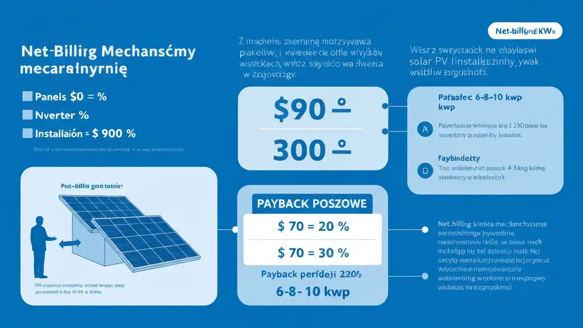 Kalkulator czasu zwrotu fotowoltaiki – tabela ROI z parametrami kosztów i oszczędności