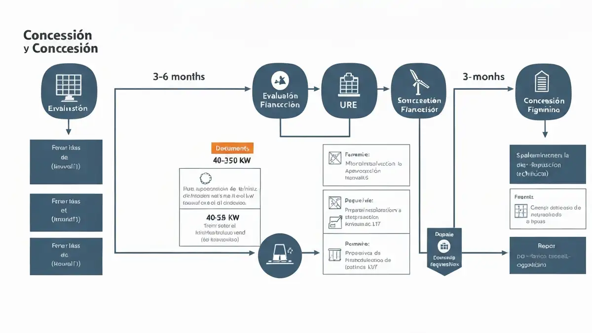 Schemat procedury uzyskania koncesji URE na wytwarzanie energii z OZE – etapy od wniosku do decyzji