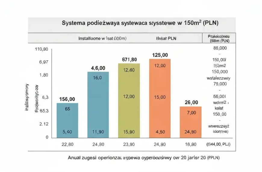 Porównanie kosztów pompy ciepła powietrze-woda i gruntowej – tabela z ceną urządzenia, montażu i całkowitą inwestycją