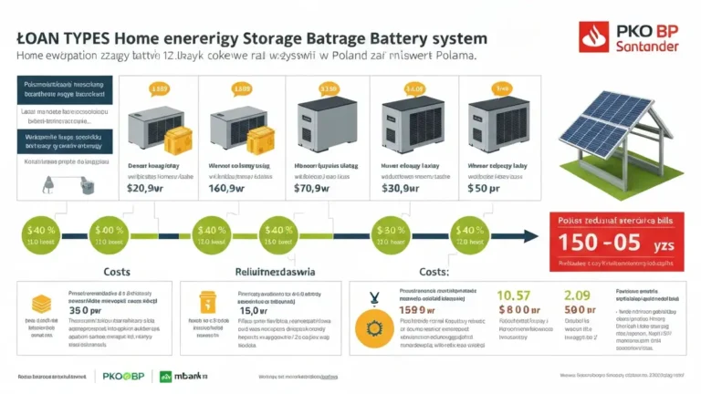 Infografika porównująca koszty kredytu a dotacji na finansowanie magazynu energii w domu