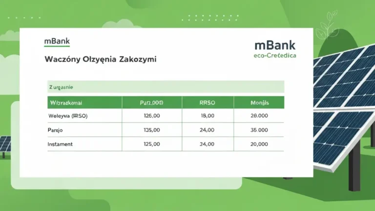mBank kredyt na fotowoltaikę – parametry, kalkulator, dokumenty do wniosku