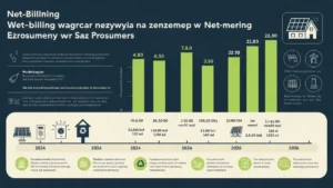 Schemat porównania net-billingu i Mój Prąd – wynagrodzenie za energię oddaną do sieci