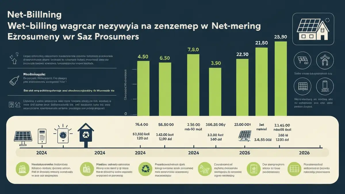 Schemat porównania net-billingu i Mój Prąd – wynagrodzenie za energię oddaną do sieci