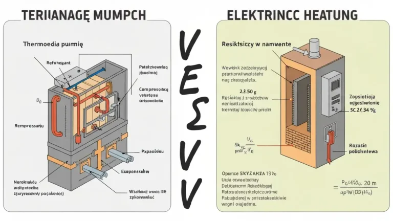 Porównanie pompy ciepła i grzejników elektrycznych - schemat działania i koszty