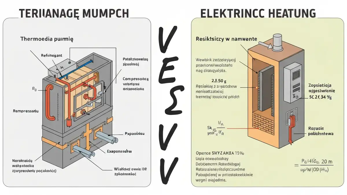Porównanie pompy ciepła i grzejników elektrycznych - schemat działania i koszty