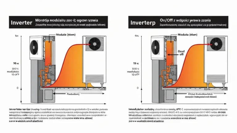 Porównanie działania pompy ciepła inverter vs on/off: regulacja płynna mocy oraz oscylacje temperatury
