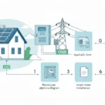 Schemat procedury przyłączenia instalacji fotowoltaicznej do sieci OSD w Polsce - dokumenty i etapy