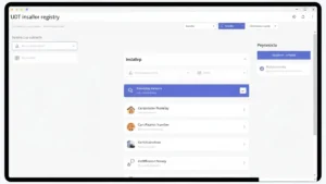 Ekran komputera z otwartą wyszukiwarką rejestru instalatorów OZE w UDT