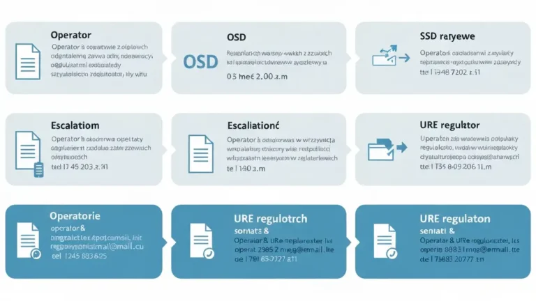 Procedura reklamacji do operatora sieci dystrybucyjnej – schemat kroków od złożenia pisma do decyzji URE