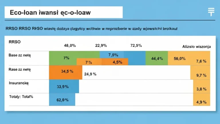 Porównanie RRSO kredytów bankowych na fotowoltaikę i pompę ciepła – tabela z parametrami ofert