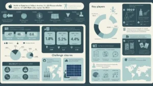 Infografika: rynek fotowoltaiki w Polsce 2025, moce zainstalowane w gigawatach, trendy technologiczne paneli PV
