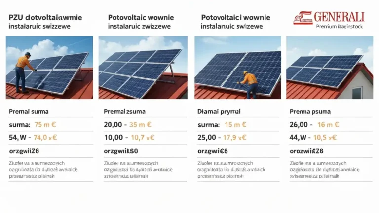 Porównanie tabel ubezpieczenia fotowoltaiki PZU Warta Generali – parametry, ceny, zakresy ochrony