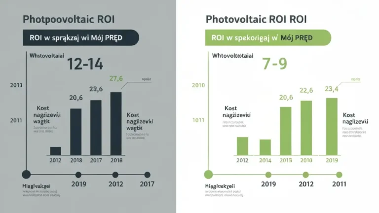 Porównanie kosztu fotowoltaiki z dotacją Mój Prąd na osi czasu – skrócenie okresu zwrotu inwestycji